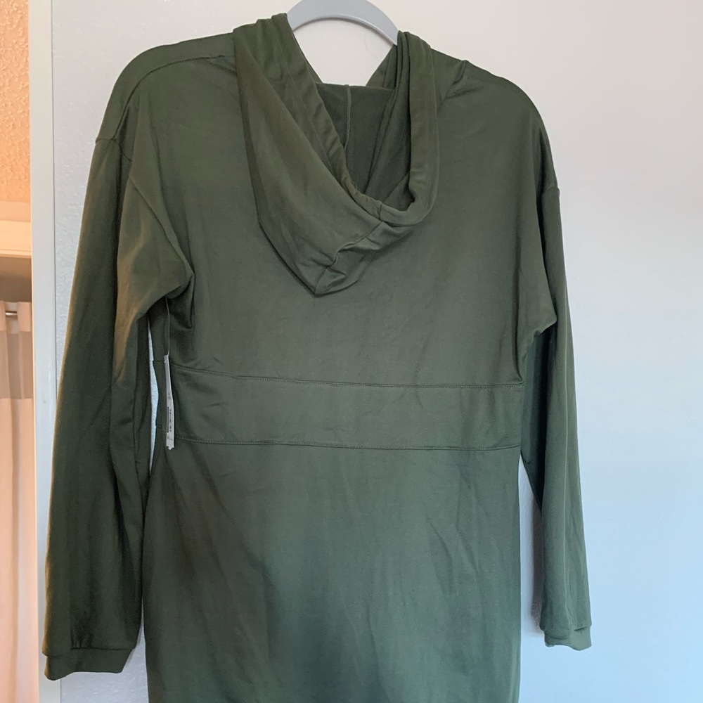 Olive green hoody dress
